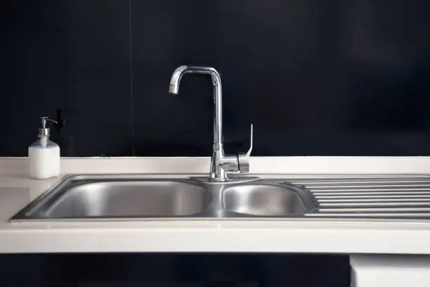 A trendy soap dispenser for the kitchen